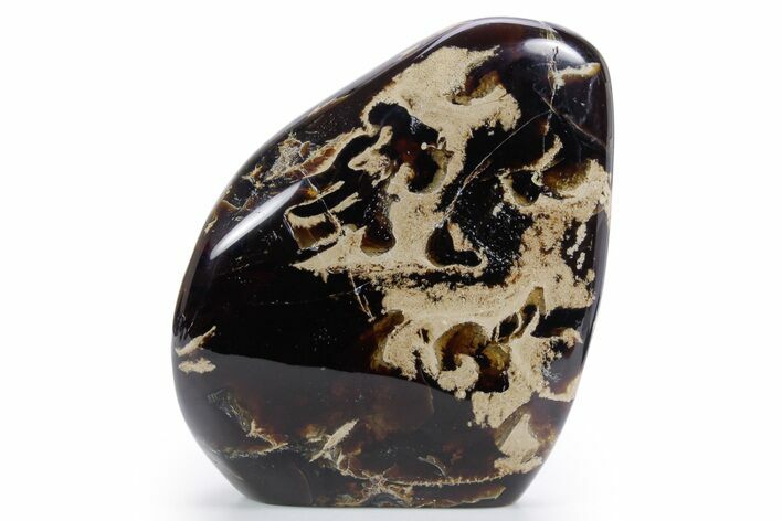 Tall Free-Standing Polished Indonesian Blue Amber #359561